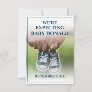 Meddelande om gravid med Baby Shoes