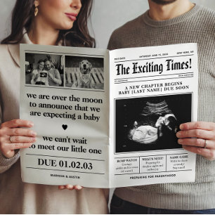 Meddelande om Gravid med flera bilder Poster