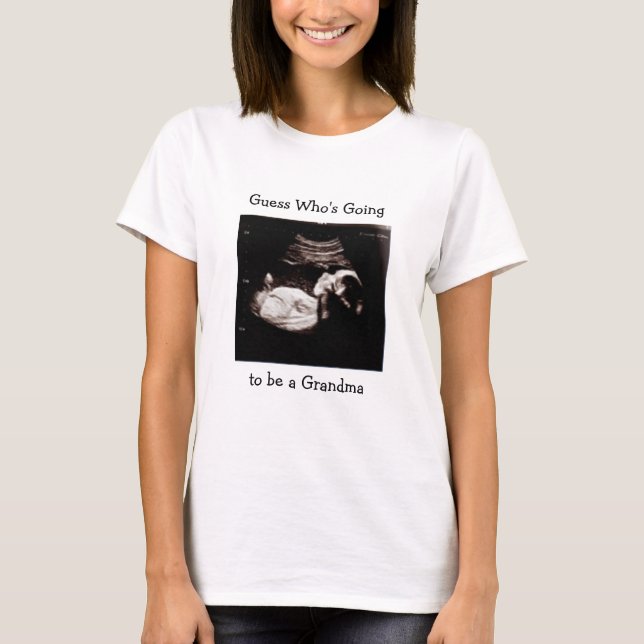 Meddelande om gravid | Ska bli mormor? T Shirt (Framsida)