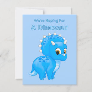 Meddelande om Graviden Cute Dinosaur Pojke
