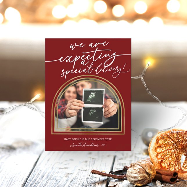 Meddelande om Graviden för modern Arch-julafton (Skapare uppladdad)