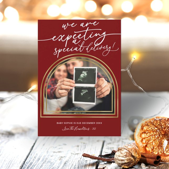 Meddelande om Graviden för modern Arch-julafton (Skapare uppladdad)