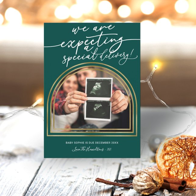 Meddelande om Graviden för modern Arch-julafton (Skapare uppladdad)