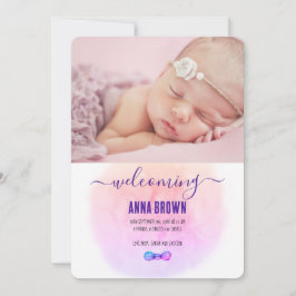 Meddelande om grönt och ORANGE BABY Inbjudningar