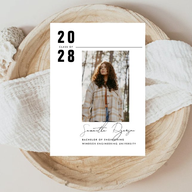 Meddelande om inbjudan till studenten (Front)