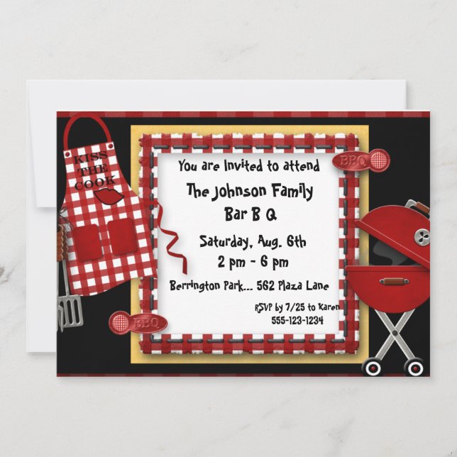 Meddelande om inbjudningar till Picnic-partiet i P (Framsida)