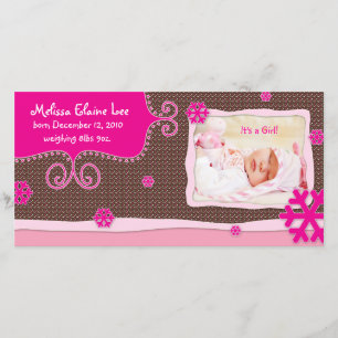 Meddelande om julfotkort i Baby