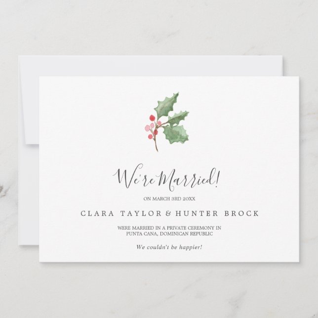 Meddelande om Julgrey & Berry Elopement (Framsida)