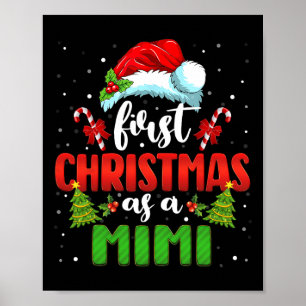Meddelande om jultomten som första jul som en Mimi Poster