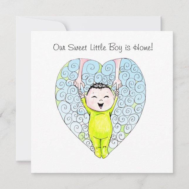 Meddelande om kinesisk Boy adoption (Framsida)