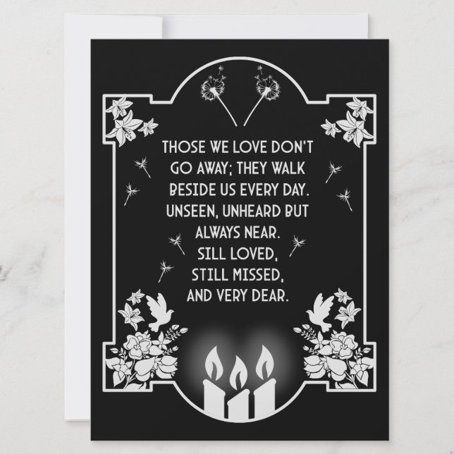 Meddelande om kondoleansstöd (Framsida)