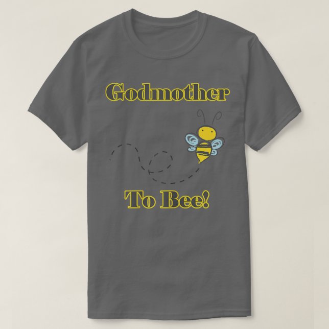 Meddelande om kvinnans gudmor till biets Gravid T Shirt (Design framsida)