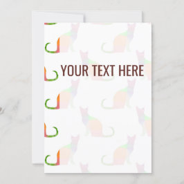 Meddelande om lågpolskt färgat katt Mönster