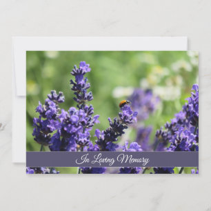 Meddelande om Lavender & Ladybug Memorial Service Inbjudningar