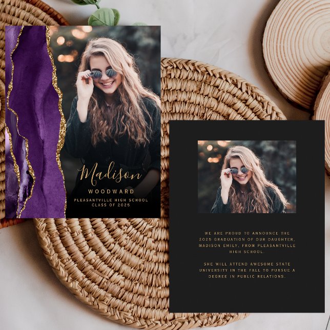 Meddelande om Lila Agate Photo Mörk Grad  (Skapare uppladdad)