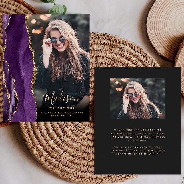 Meddelande om Lila Agate Photo Mörk Grad  (Skapare uppladdad)