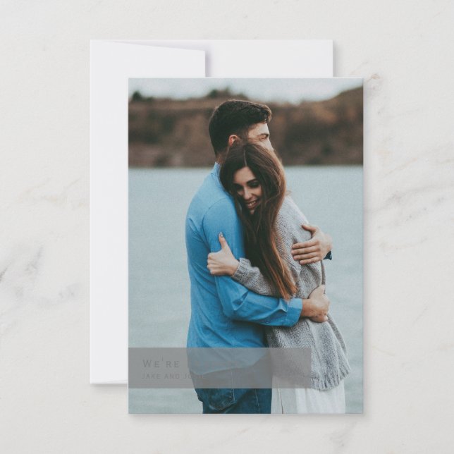 Meddelande om lyckad modern Förlovning (Framsida)