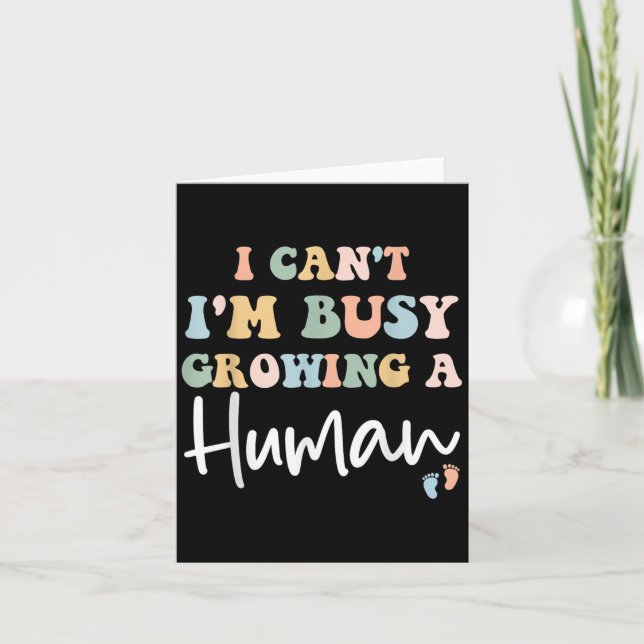 Meddelande om mamma Gravid I Kan't I'm Bus (Framsida)