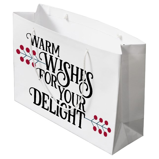 Meddelande om Merry och Bright Personlig (Baksidan Vinklad)