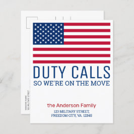 Meddelande om militär Flytta i Förenta staterna