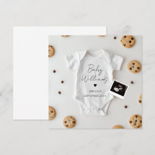 Meddelande om minimal Gravid för cookie Inbjudningar