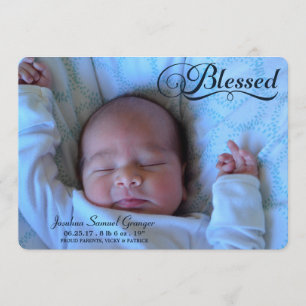 Meddelande om missad Dubbla Sided Photo Boy Birth