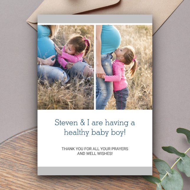 Meddelande om Modern Chic Photo Collage Gravid (Skapare uppladdad)