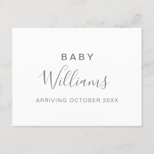 Meddelande om modern minimalistisk Gravid