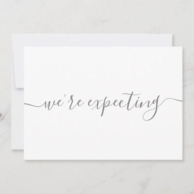 Meddelande om modern minimalistisk Gravid (Framsida)