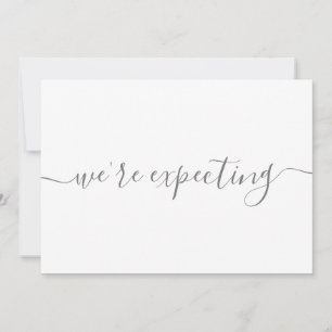 Meddelande om modern minimalistisk Gravid