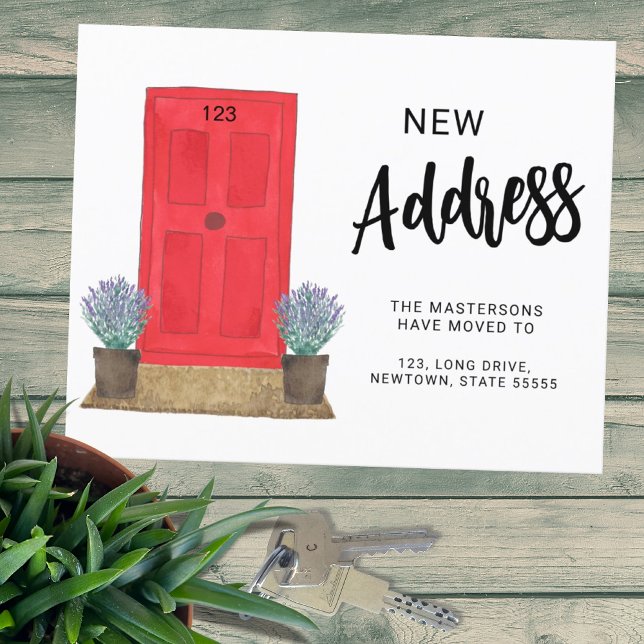 Meddelande om Ny adress Flytta (Skapare uppladdad)