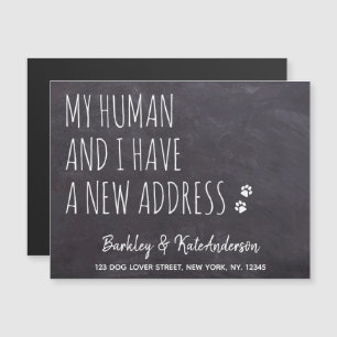 Meddelande om Ny adress Hund av Rustic Flytta