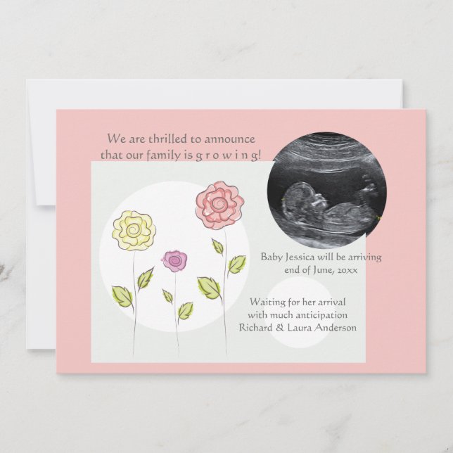 Meddelande om ny Rosa av fotofoto-Gravid (Framsida)