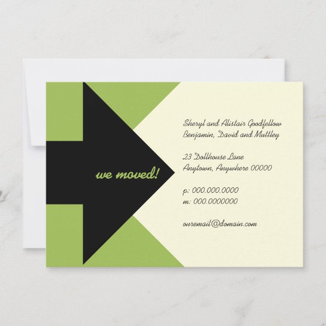 Meddelande om och inbjudan till Flytta av pekarpil (Framsida)