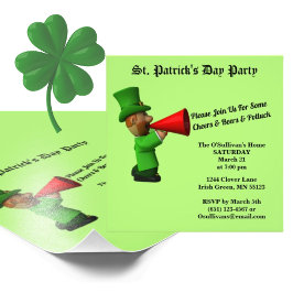 Meddelande om otur för budgetpost St patrick's day Fototryck