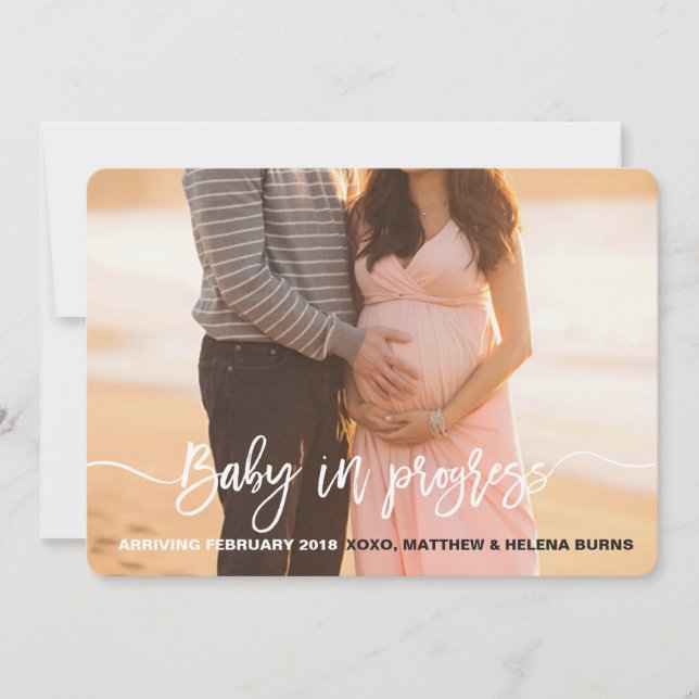 Meddelande om pågående bebis (Framsida)