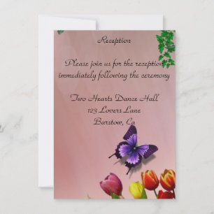 Meddelande om Personlig för Classy Wedding Recepti Inbjudningar