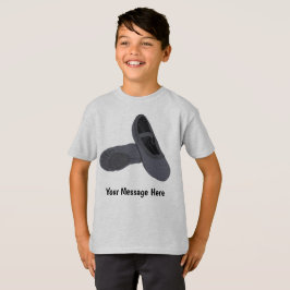 Meddelande om Personligen Black Boys Ballet Shoes T Shirt