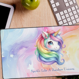 Meddelande om Personligen Girls Cute Rainbow Unico
