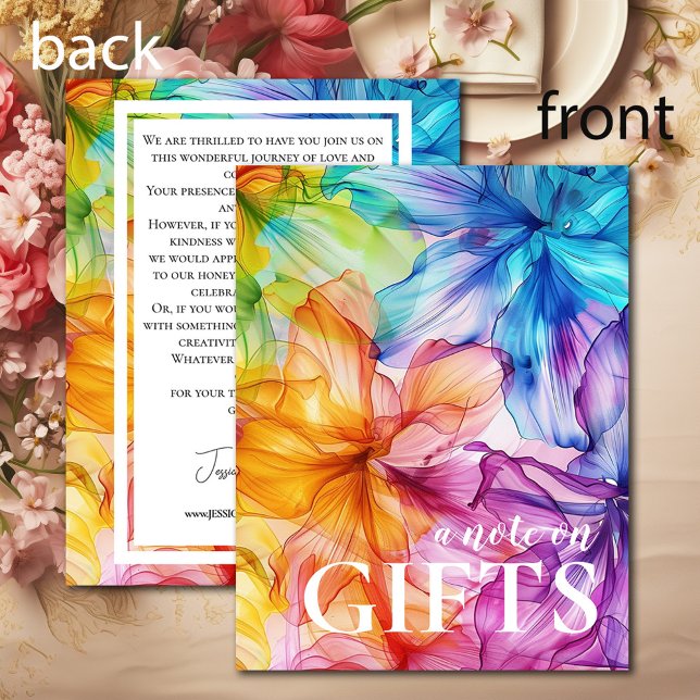 Meddelande om presentkort Etheral Bloom (Note on gifts card Ethereal Bloom)