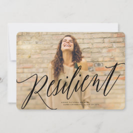 Meddelande om resilient kursiv Studenten Inbjudningar
