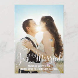 Meddelande om romskt skript Bröllop - vitt Inbjudningar