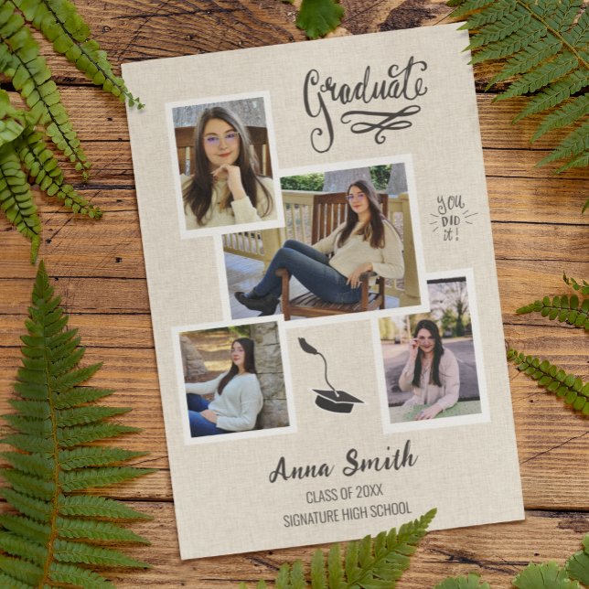 Meddelande om Rustic 3 Photo Collage Studenten (Skapare uppladdad)