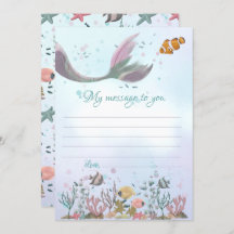 Meddelande om sjöjungfru-tidrapport till dig om to