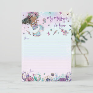 Meddelande om sjöjungfru-tidrapport till dig om to inbjudningar