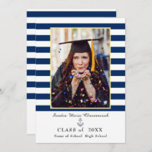 Meddelande om sjömansblått rand Studenten