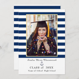 Meddelande om sjömansblått rand Studenten