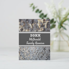 Meddelande om små små plattor från Family Reunion Vykort