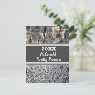 Meddelande om små små plattor från Family Reunion Vykort