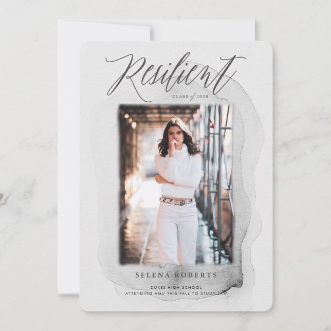 Meddelande om Studenten i motståndsklass Inbjudningar (Framsida)